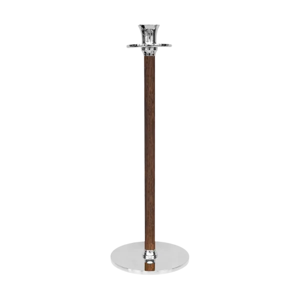 Hilke Collection Alto Basso Kerzenhalter 35 cm Vernickeltes Messing