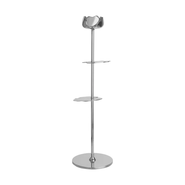 Hilke Collection Ninfea Alta Kerzenhalter 35 cm Vernickeltes Messing