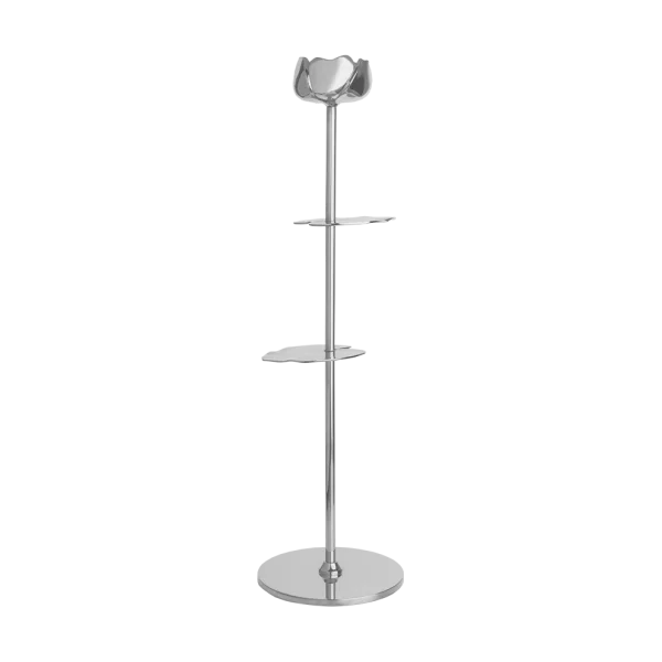 Hilke Collection Ninfea Alta Kerzenhalter 40 cm Vernickeltes Messing