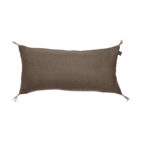 Himla Sunshine Kissenbezug Quaste 30x60 cm Coffee