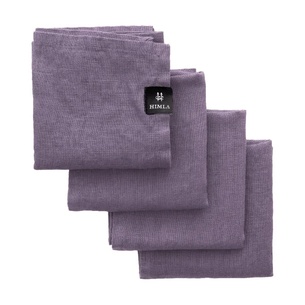 Himla Sunshine Leinenservietten 4er-Pack Lavender