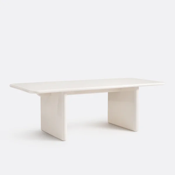 Hochglanzlackierter Tisch, 8 Gedecke, Marvela