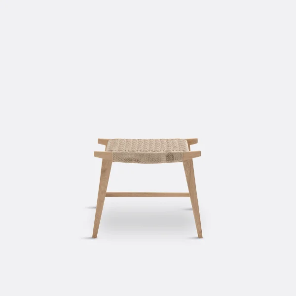 Hocker Kioto, Eiche Und Geflecht
