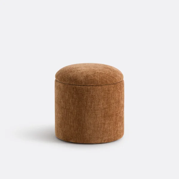 Hocker Mit Stauraum Aus Strukturiertem Stoff, Timour