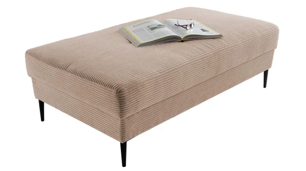 Hocker Sitzhocker 140 x 75 cm Cord caramel - SUMMER
