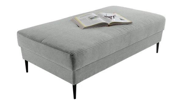 Hocker Sitzhocker 140 x 75 cm Cord pastell grün - SUMMER