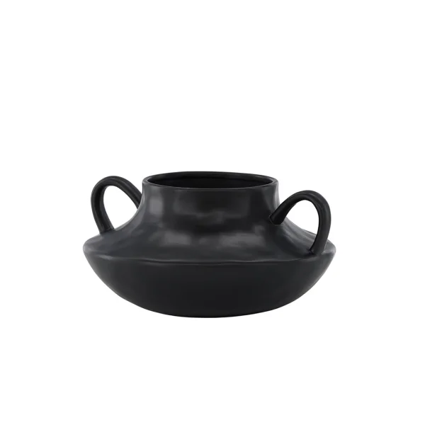 Holda Blumentopf schwarz.
