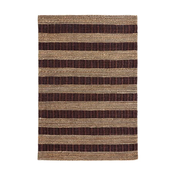 House Doctor Block Teppich braun-natur 85×130 cm
