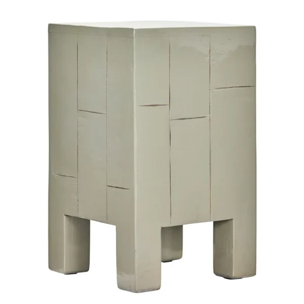 House Doctor - Brick Beistelltisch sandfarben Holz 50 cm