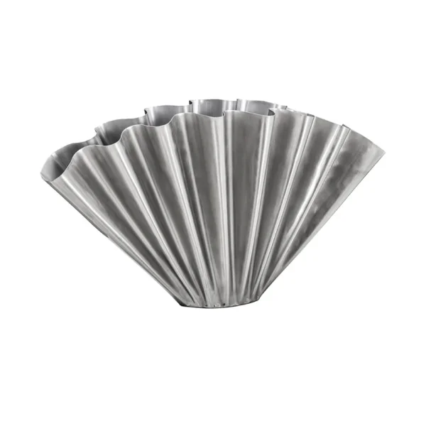 House Doctor - Flood Vase Länge 53 cm silber gebürstet Eisen