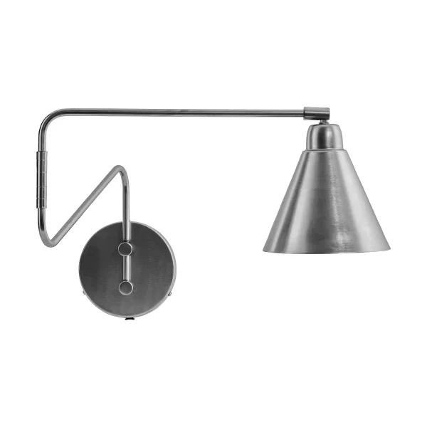 House Doctor Game Wandleuchte gebürstetes Silber Groß, 76 cm
