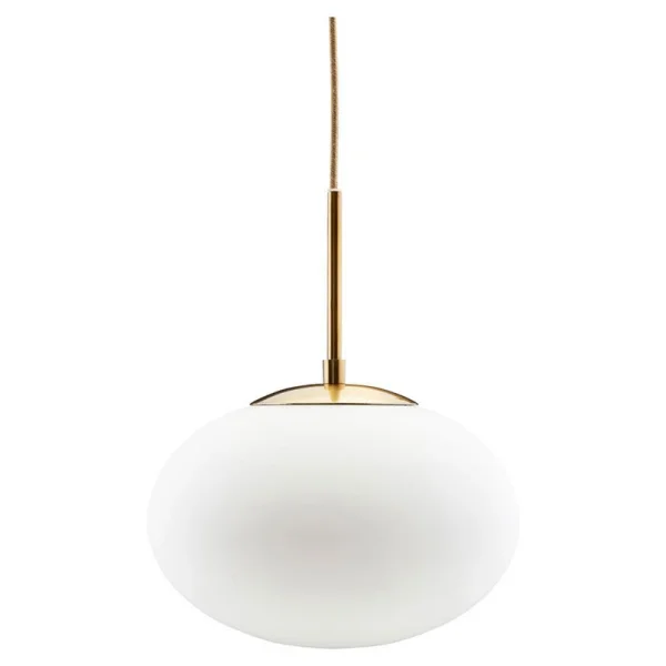 House Doctor - Opal Pendelleuchte Ø30cm Weiß/Messing