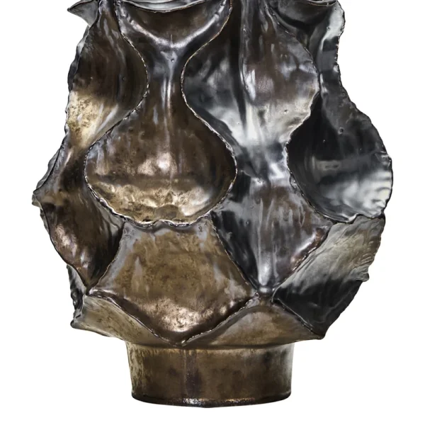 House Doctor - Waves Vase Höhe 34 cm grau Stein