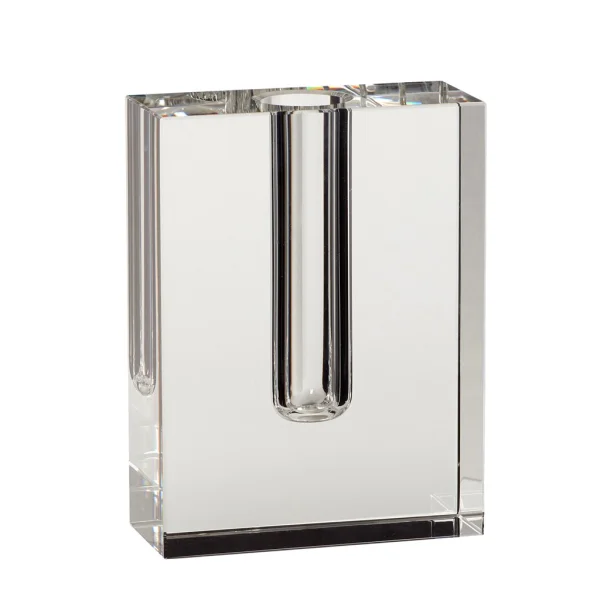 Hübsch Block Vase 16 cm Klar