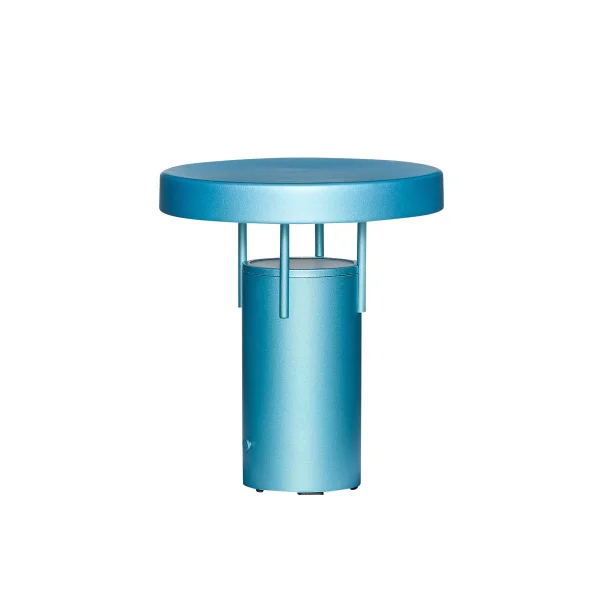 Hübsch BringMe mini tragbare Tischlampe Metallic turquoise