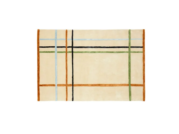 Hübsch - Fluffy Teppich 120x180 Beige/Multicolor