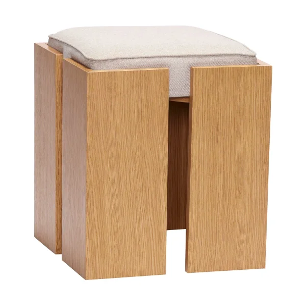 Hübsch Forma Hocker Eichen-Sand