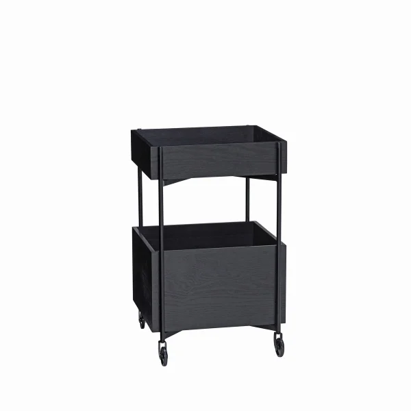 Hübsch Fresh Rollwagen 70 cm Schwarz