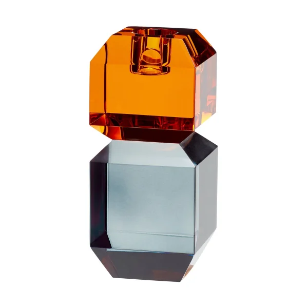 Hübsch Gem Kerzenhalter Orange-grey