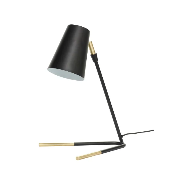 Hübsch Hübsch Tischleuchte H46 cm Messing-schwarz