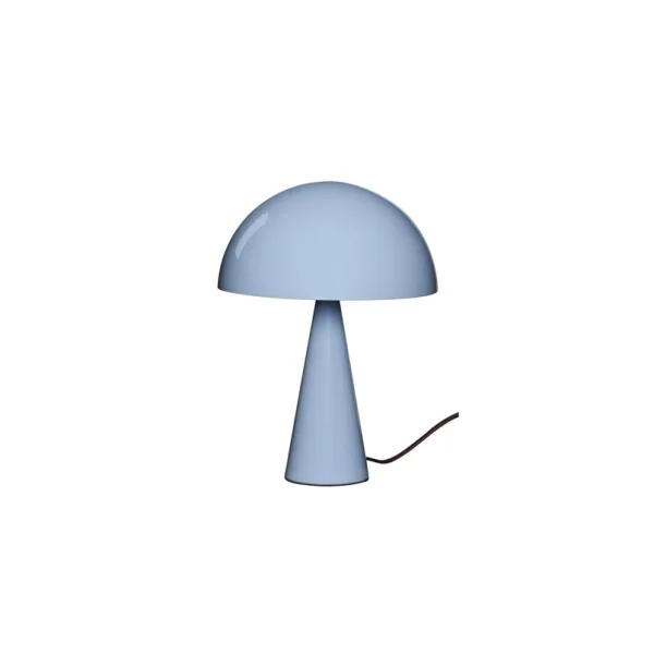 Hübsch - Mush Mini Tischleuchte, eisblau, Metall, Höhe 25 cm