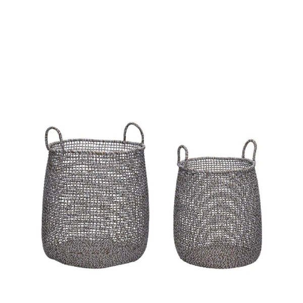 Hübsch Nebelkörbe 2er-Pack Braun