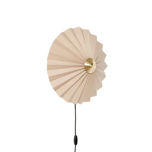 Hübsch Pliss Wandleuchte Beige