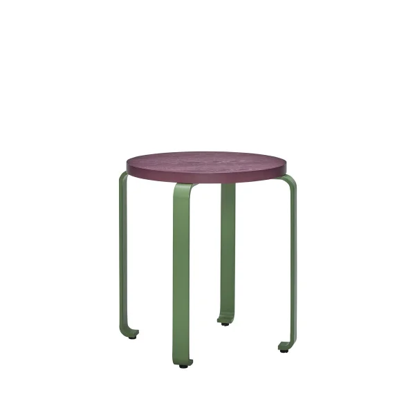 Hübsch Smile Hocker Burgundy-Grün