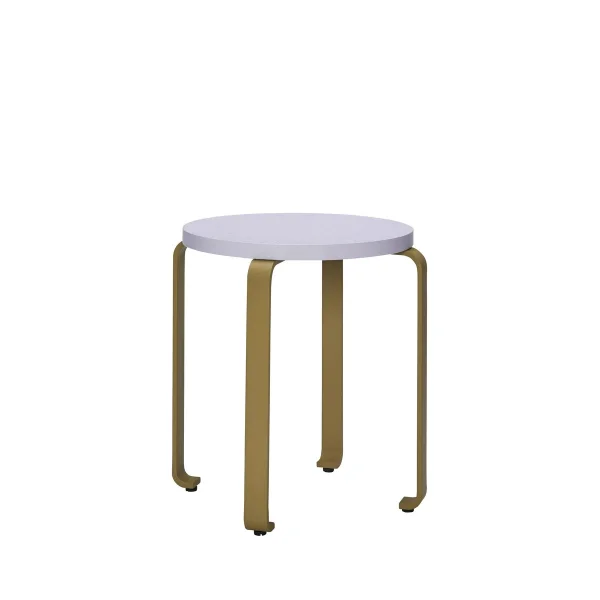 Hübsch Smile Hocker Hellblau-khaki