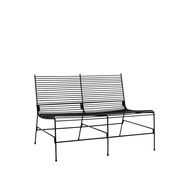 Hübsch String Bank für Outdoor 121x88 cm Schwarz
