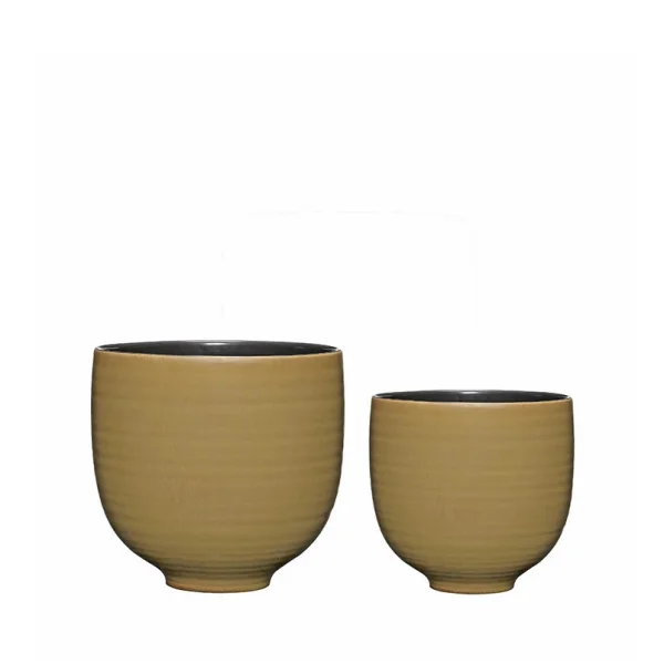 Hübsch - Yuka Pflanzentopf Set of 2 Grün