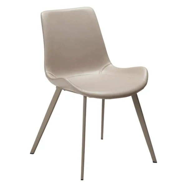 Hype Esszimmerstuhl PU-Kunstleder hellgrau.