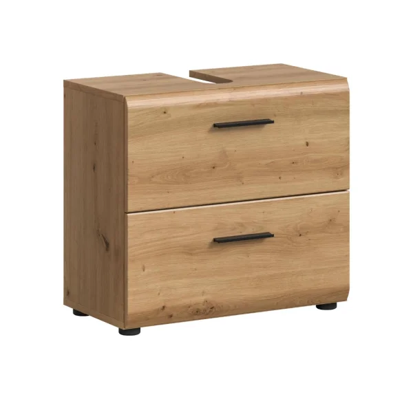 Ice Waschbeckenunterschrank 2 Schubladen Eiche Dekor.