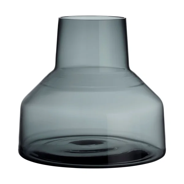 Iittala Solare Vase niedrig 20xØ22 cm Stahlgrau