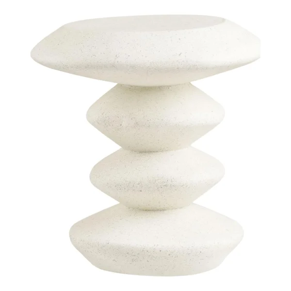 Inge Couchtisch Beistelltisch Ø36cm weiß.