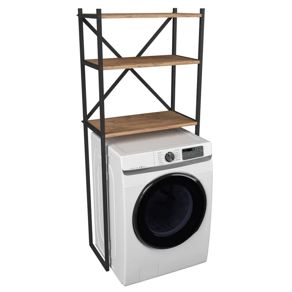 Insasi Kleiderschrank Schrank für Waschmaschine Eiche dekor.