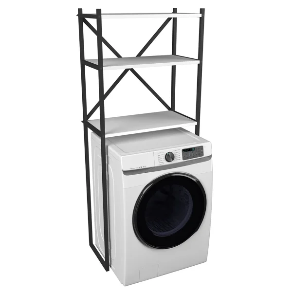 Insasi Kleiderschrank Schrank für Waschmaschine weiß.