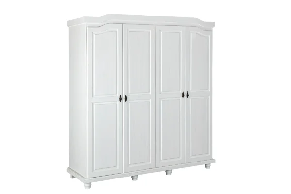 Insy Kleiderschrank mit 4 Türen Weiss.