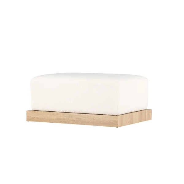Ivy Pouf weiß.