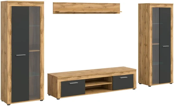 Jam Regal J4 System grau, Eiche Dekor.