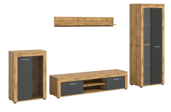 Jam Regal J5 System grau, Eiche Dekor.