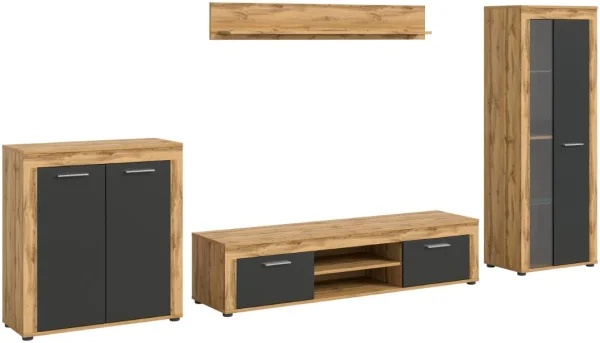 Jam Regal J6 System grau, Eiche Dekor.