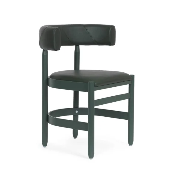 Källemo Botero Armstuhl Tärnsjö Leder 8420 grün-grün Esche Stativ