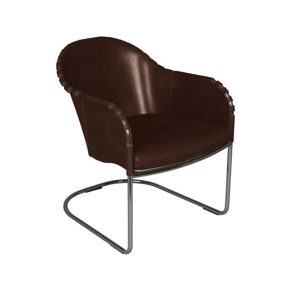 Källemo Ingo Sessel Zigarrenbraun-Chrom