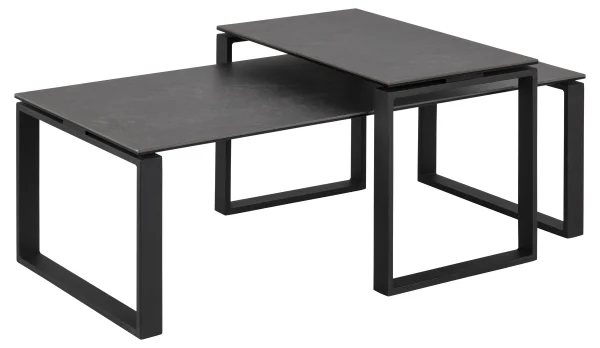Kamma Couchtisch Set schwarz.