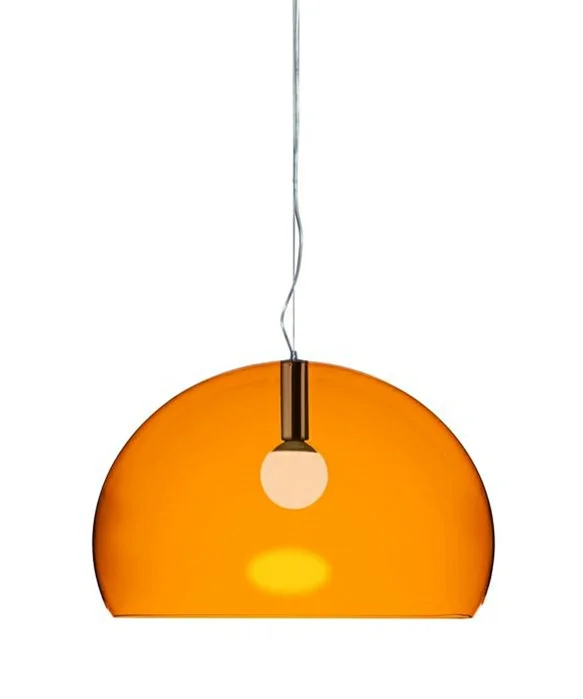 Kartell - Big Fl/y Pendelleuchte Orange