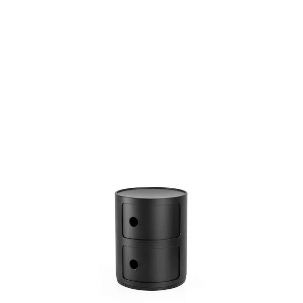 Kartell - Componibili 2 Beistelltisch Matt Black