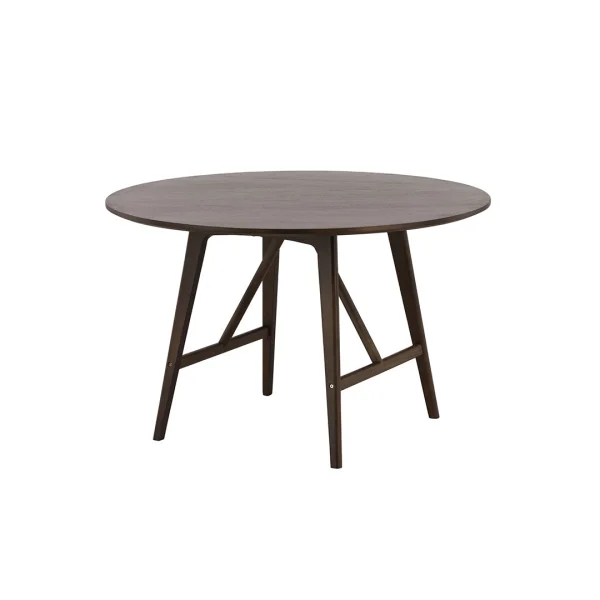 Kaseidon Esstisch Ø100 cm dunkelbraun.