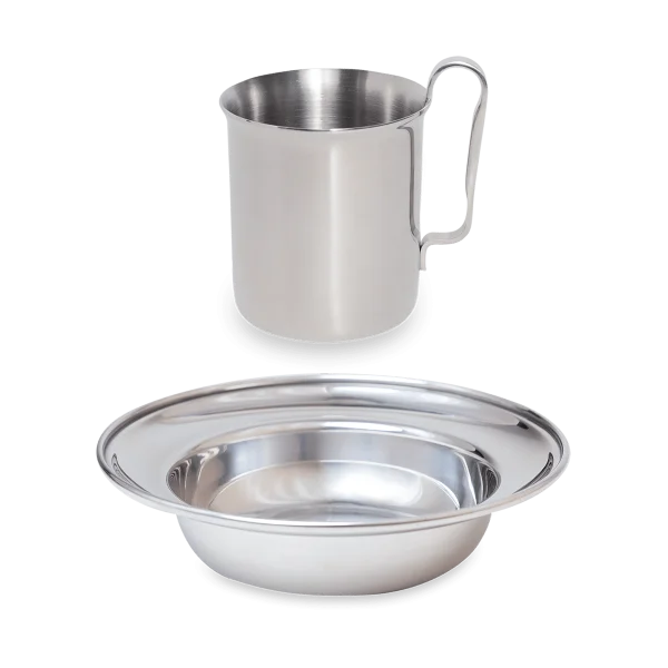 Kay Bojesen Kay Bojesen Kindergeschirr 2 Teile Polished steel