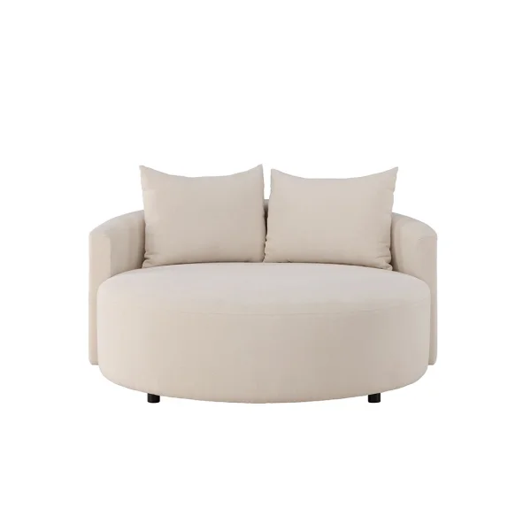 Kelso Sofa Ø150cm 3 Pers. beige.